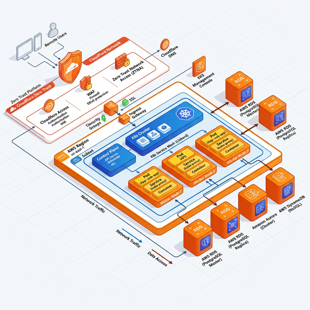 Arquitectura Cloud Segura (Kubernetes & Seguridad Perimetral)